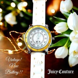 JUICY COUTURE Vintage Crystal Boyfriend Watch